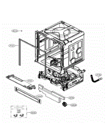 Main parts for Lg Dishwasher 14677 from AppliancePartsPros.com