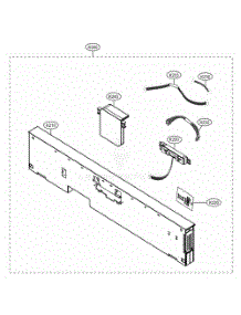 Panel Assembly parts for Lg Dishwasher 14677 from AppliancePartsPros.com