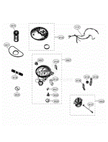 Sump Assembly parts for Lg Dishwasher 14677 from AppliancePartsPros.com