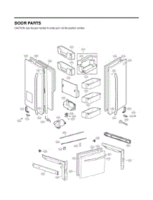 Door Parts parts for Lg Refrigerator 1867 from AppliancePartsPros.com