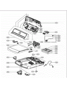 Top Cover Assembly parts for Lg Washer Dryer Combo 25667 from AppliancePartsPros.com
