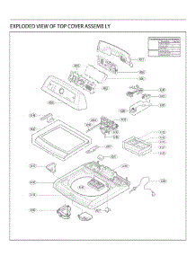 Top Cover parts for Lg Washer 31623 from AppliancePartsPros.com