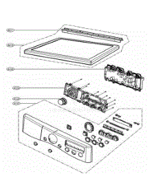Control Panel And Plate Assembly parts for Lg Washer Dryer Combo 35044262 from AppliancePartsPros.com