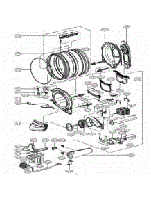 Drum And Motor Assembly Gas Type parts for Lg Washer Dryer Combo 35044262 from AppliancePartsPros.com