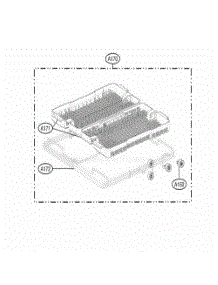Cutlery Rack Assembly parts for Lg Dishwasher 39232533 from AppliancePartsPros.com
