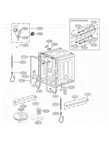 Tub Assembly parts for Lg Dishwasher 39232533 from AppliancePartsPros.com