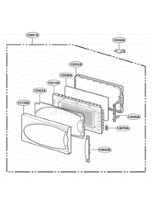 Door Parts parts for Lg Range 3WM2533E from AppliancePartsPros.com