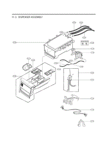 Dispenser parts for Lg Washer 41073 from AppliancePartsPros.com