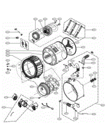 Drum And Tub Assembly parts for Lg Washer 41182 from AppliancePartsPros.com