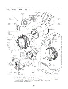 Drum & Tub Assembly parts for Lg Washer 41302 from AppliancePartsPros.com