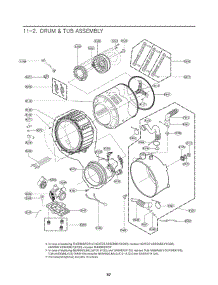 Section 2 parts for Lg Washer 41383 from AppliancePartsPros.com