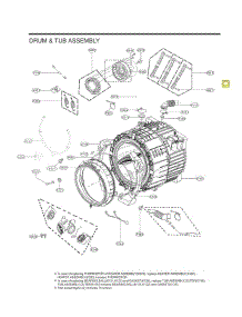 Section 2 parts for Lg Washer 41463 from AppliancePartsPros.com