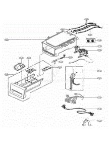 Dispenser Assembly parts for Lg Washer Dryer Combo 41473 from AppliancePartsPros.com