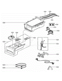 Dispenser Assembly parts for Lg Washer Dryer Combo 41538 from AppliancePartsPros.com
