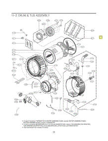 Drum & Tub parts for Lg Washer 41782 from AppliancePartsPros.com