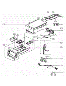 Dispenser Assembly parts for Lg Washer Dryer Combo 41982 from AppliancePartsPros.com