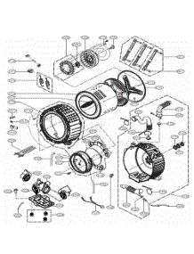 Drum And Tub Assembly parts for Lg Washer Dryer Combo 41982 from AppliancePartsPros.com