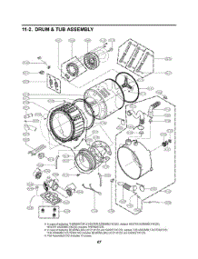 Drum & Tub Assembly parts for Lg Washer 48231009799 from AppliancePartsPros.com
