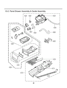 Panel Drawer Assembly & Guide Assembly parts for Lg Dryer 48231010009 from AppliancePartsPros.com
