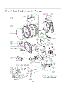 Drum & Motor Assembly parts for Lg Dryer 48231010030 from AppliancePartsPros.com