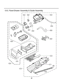 Panel Drawer Assembly & Guide Assembly parts for Lg Dryer 48231010030 from AppliancePartsPros.com
