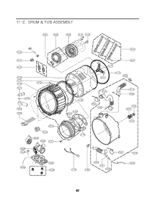 Drum & Tub Assembly parts for Lg Washer 48231010108 from AppliancePartsPros.com