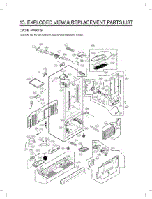 Exploded View & Replacement Parts List parts for Lg Refrigerator 48231784221 from AppliancePartsPros.com