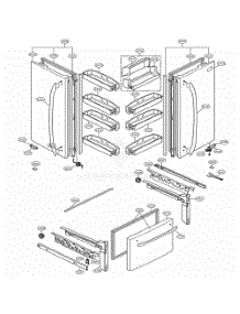 Door Parts parts for Lg Refrigerator 495934 from AppliancePartsPros.com