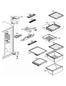 Refrigertor Compartment parts for Lg Refrigerator 51073 from AppliancePartsPros.com