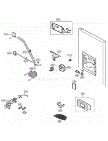 Ice And Water Part parts for Lg Refrigerator 51099 from AppliancePartsPros.com