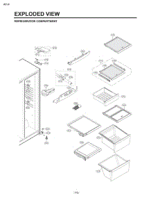 Refrigerator Compartment parts for Lg Refrigerator 51373 from AppliancePartsPros.com
