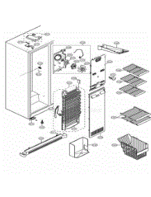 Freezer Compartment parts for Lg Refrigerator 51379 from AppliancePartsPros.com