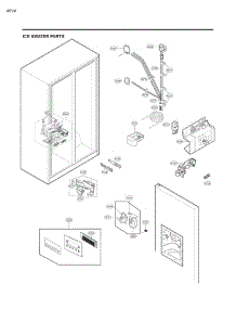 Ice & Water Parts parts for Lg Refrigerator 51814 from AppliancePartsPros.com