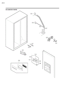 Ice & Water Parts parts for Lg Refrigerator 51823 from AppliancePartsPros.com