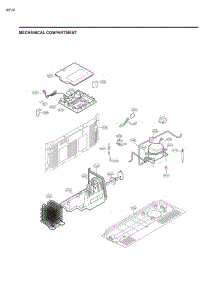 Mechanical Compartment parts for Lg Refrigerator 51823 from AppliancePartsPros.com