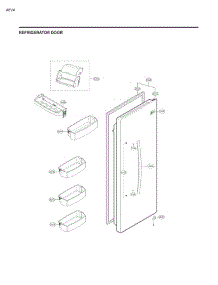 Refrigerator Door parts for Lg Refrigerator 51823 from AppliancePartsPros.com