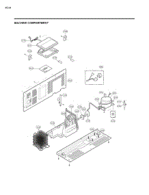 Machine Compartment parts for Lg Refrigerator 51833 from AppliancePartsPros.com