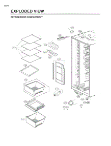 Section 4 parts for Lg Refrigerator 51853 from AppliancePartsPros.com
