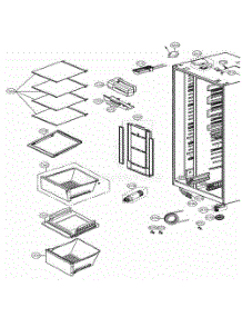 Refrigerator Compartment parts for Lg Refrigerator 51862 from AppliancePartsPros.com