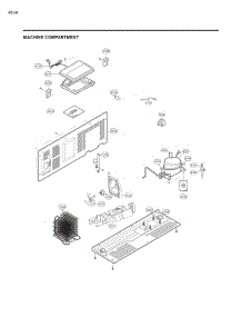 Machine Compartment parts for Lg Refrigerator 51863 from AppliancePartsPros.com