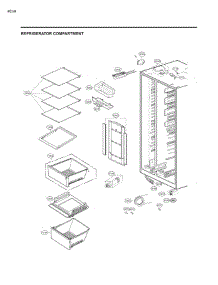 Refrigerator Compartment parts for Lg Refrigerator 51863 from AppliancePartsPros.com