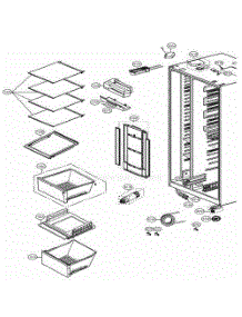 Refrigerator Compartment parts for Lg Refrigerator 51867 from AppliancePartsPros.com