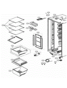 Refrigerator Compartment parts for Lg Refrigerator 51869 from AppliancePartsPros.com