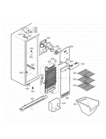 Freezer Compartment parts for Lg Refrigerator 58813 from AppliancePartsPros.com