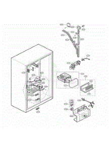 Ice And Water Part parts for Lg Refrigerator 58813 from AppliancePartsPros.com
