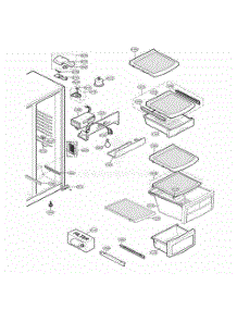 Refrigerator Compartment parts for Lg Refrigerator 58813 from AppliancePartsPros.com