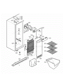Freezer Compartment parts for Lg Refrigerator 58814 from AppliancePartsPros.com
