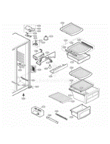 Refrigerator Compartment parts for Lg Refrigerator 58814 from AppliancePartsPros.com