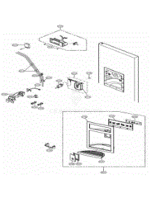 Ice And Water Part parts for Lg Refrigerator 58829 from AppliancePartsPros.com