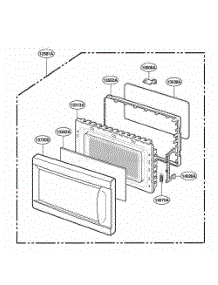 Door Parts parts for Lg Range 61282 from AppliancePartsPros.com